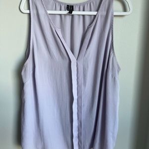 Purple Sleeveless Blouse